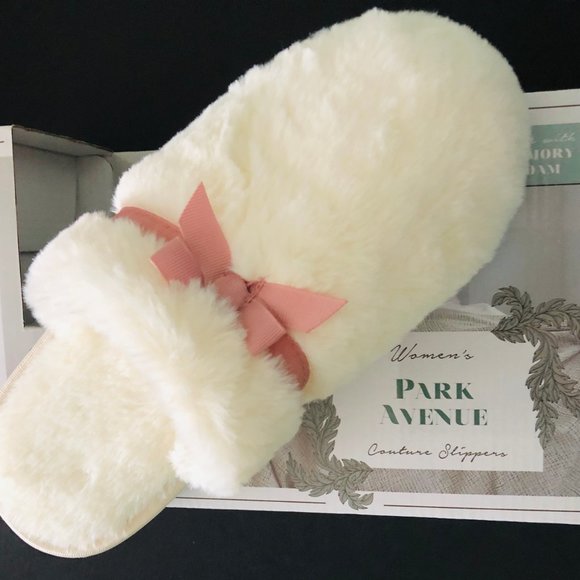 Park Avenue Shoes - PARK AVENUE Plush Memory Foam Slippers L/XL 9-10